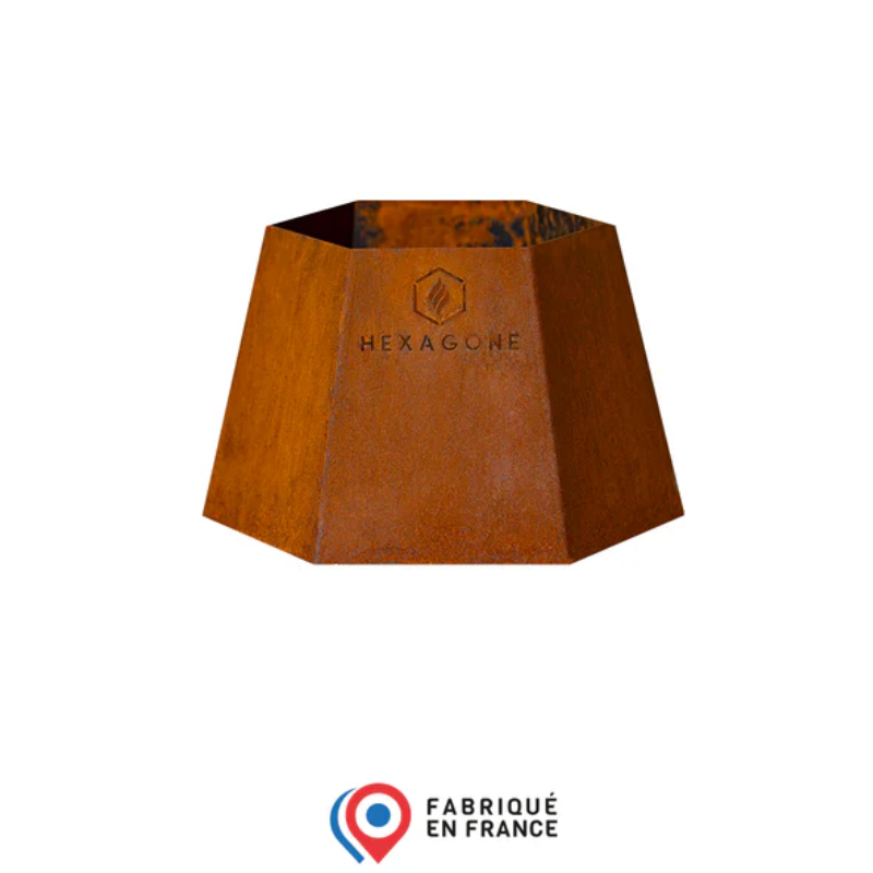 PIED BAS CORTEN AGAPE 85 -HEXAGONE PIED BAS CORTEN AGAPE 85 -HEXAGONE