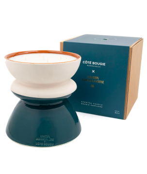 BOUGIE MSL "TAMTAM" L BLEU SARAH NARGUILLE - COTE BOUGIE