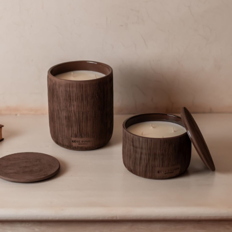 BOUGIE "TAMILA" L CUIR OBSCUR - COTE BOUGIE