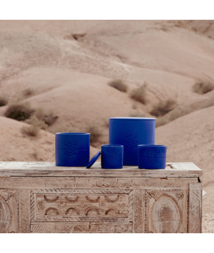 BOUGIE "IZZA BLEU" M MANDARINE MAJORELLE - COTE BOUGIE