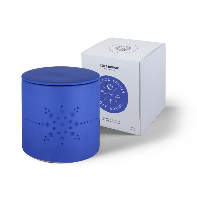 BOUGIE "IZZA BLEU" L MANDARINE MAJORELLE - COTE BOUGIE