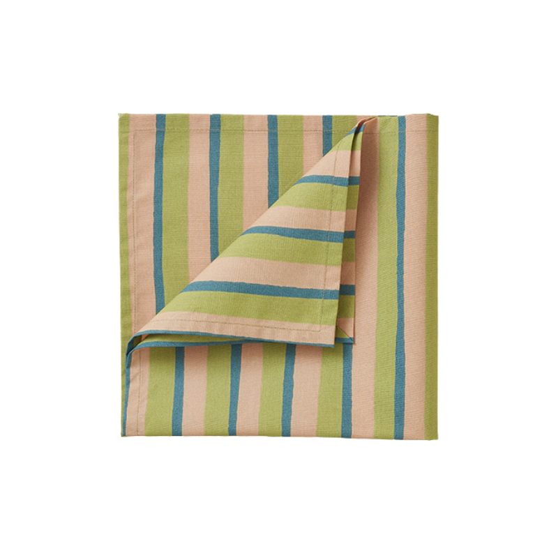 SERVIETTE DE TABLE HORIZON ROSE PECHE  - SYLVIE THIRIEZ
