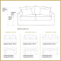 CANAPE BIARRITZ LIN 3 PL 206 CM -NEWLIN 7 COLORIS CANAPE BIARRITZ LIN 3 PL 206 CM -NEWLIN 7 COLORIS
