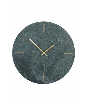 HORLOGE Ø43x2 CM EN MARBE VERT DALUCA