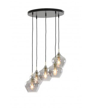 SUSPENSION RAKEL - FUMEE/BRONZE ANTIQUE - 5L - 120x61x66 CM