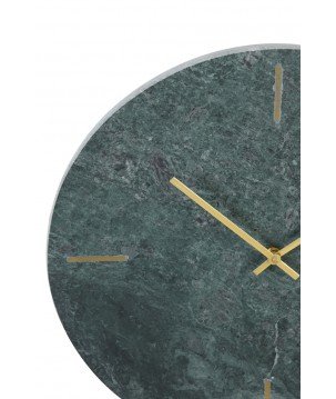 HORLOGE Ø43x2 CM EN MARBE VERT DALUCA