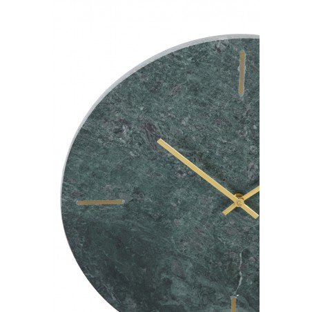 HORLOGE Ø43x2 CM EN MARBE VERT DALUCA
