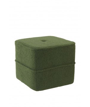 OURSON KIKI EN PELUCHE VERT FONCE DE 40x40x35 CM