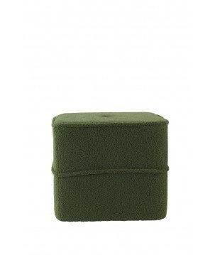 OURSON KIKI EN PELUCHE VERT FONCE DE 40x40x35 CM
