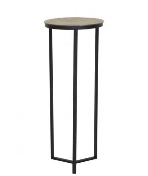 TABLE D'APPOINT  - NOIR/ BRONZE/ ANTIQUE - Ø40cm