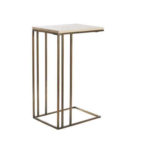 TABLE D'APPOINT ROSHAN - MARRON - 41x31x66 CM