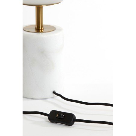 LAMPE DE TABLE MEDINA BLANC Blanc - Ø25 CM