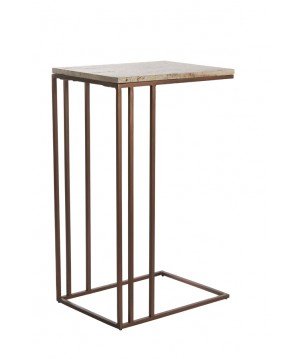 TABLE D'APPOINT ROSHAN - MARRON - 41x31x66 CM