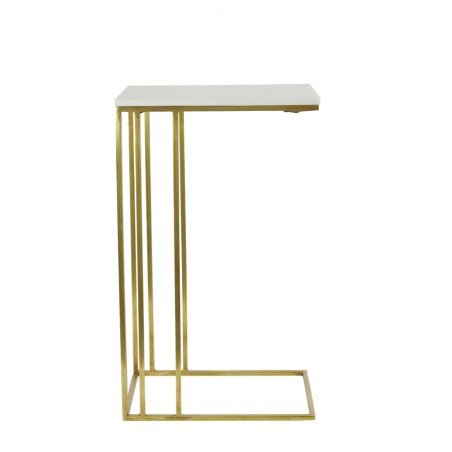 TABLE D'APPOINT ROSHAN - BLANC - 41x31x71 CM