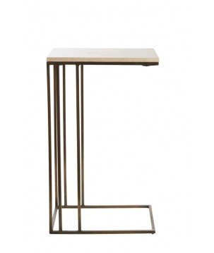 TABLE D'APPOINT ROSHAN - MARRON - 41x31x66 CM