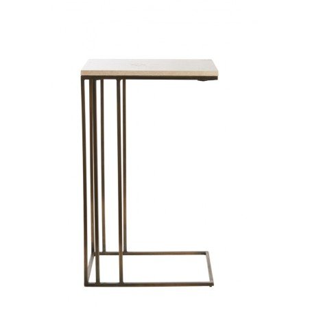 TABLE D'APPOINT ROSHAN - MARRON - 41x31x66 CM