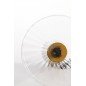LAMPE DE TABLE PLISSEE - VERRE/ OR - Ø40 CM LAMPE DE TABLE PLISSEE - VERRE/ OR - Ø40 CM