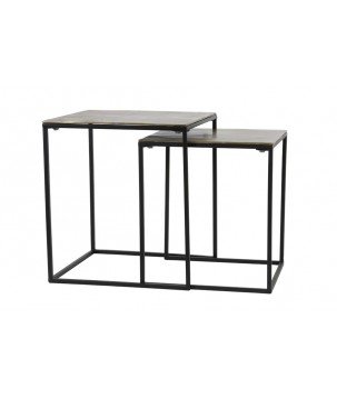 TABLE D'APPOINT BANOS - BRONZE ANTIQUE - ENSEMBLE