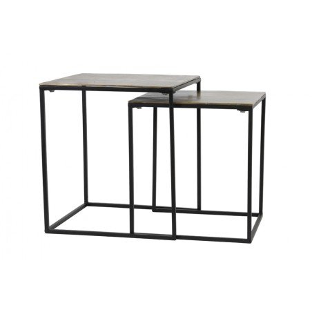 TABLE D'APPOINT BANOS - BRONZE ANTIQUE - ENSEMBLE