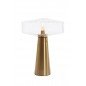 LAMPE DE TABLE PLISSEE - VERRE/ OR - Ø40 CM LAMPE DE TABLE PLISSEE - VERRE/ OR - Ø40 CM