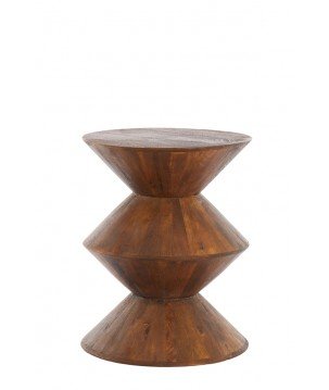 TABLE D'APPOINT LARUS  - BOIS - Ø40 CM