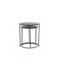 TABLE D'APPOINT RENGO - Noir - Ø49+Ø41 CM TABLE D'APPOINT RENGO - Noir - Ø49+Ø41 CM