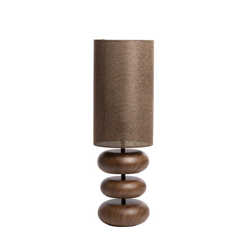 LAMPE DE TABLE DANIELO - Marron - Ø22 CM LAMPE DE TABLE DANIELO - Marron - Ø22 CM