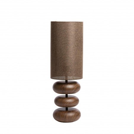 LAMPE DE TABLE DANIELO - Marron - Ø22 CM