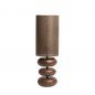 LAMPE DE TABLE DANIELO - Marron - Ø22 CM LAMPE DE TABLE DANIELO - Marron - Ø22 CM