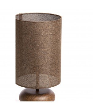 LAMPE DE TABLE DANIELO - Marron - Ø22 CM