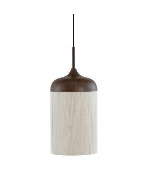SUSPENSION DANIA MARRON/ CREME - Ø27.5x52 CM