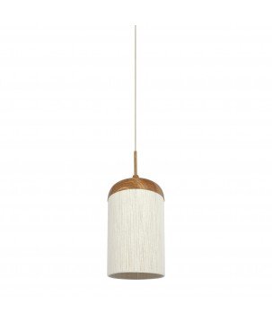SUSPENSION DANIA NATUREL/ CREMME - Ø27.5x52 CM