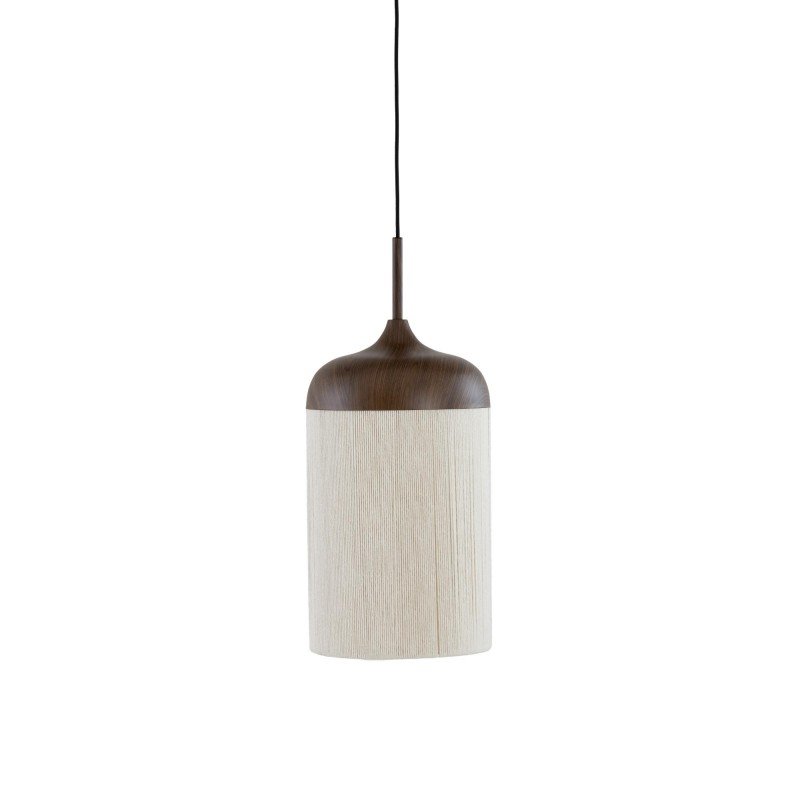 SUSPENSION DANIA MARRON/ CREME - Ø22 CM SUSPENSION DANIA MARRON/ CREME - Ø22 CM