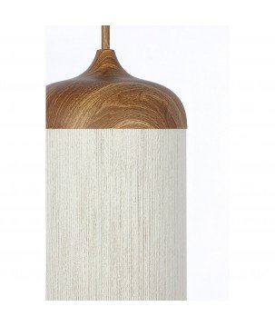 SUSPENSION DANIA NATUREL/ CREMME - Ø27.5x52 CM