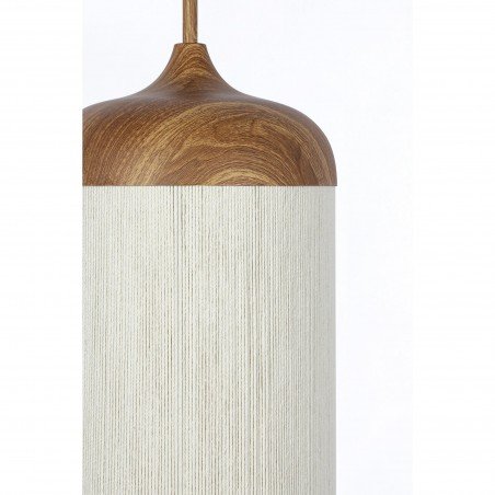 SUSPENSION DANIA NATUREL/ CREMME - Ø27.5x52 CM
