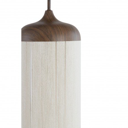 SUSPENSION DANIA MARRON/ CREME  - Ø22 CM