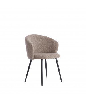 CHAISE DE SALLE A MANGER RADAJA TAUPE - 58x58x78 CM