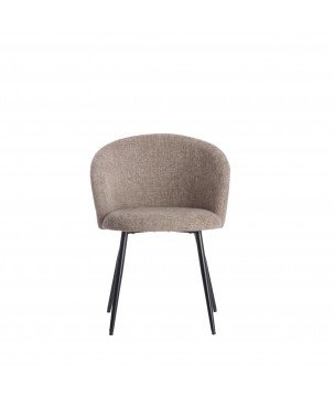 CHAISE DE SALLE A MANGER RADAJA TAUPE - 58x58x78 CM