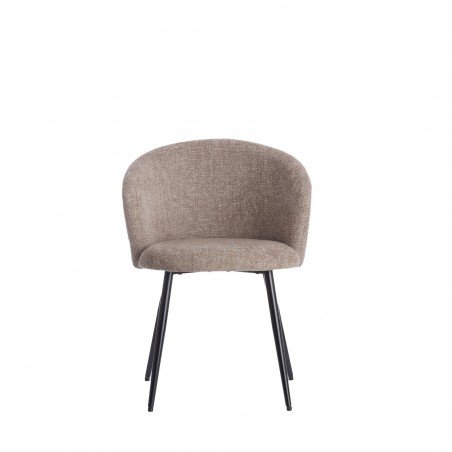 CHAISE DE SALLE A MANGER RADAJA TAUPE - 58x58x78 CM