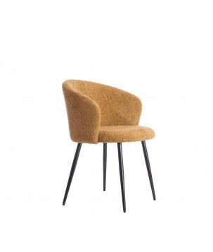 CHAISE DE SALLE A MANGER RADAJA JAUNE - 58x58x78 CM