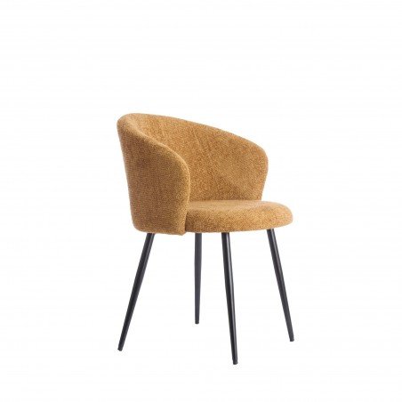 CHAISE DE SALLE A MANGER RADAJA JAUNE - 58x58x78 CM
