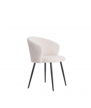 CHAISE DE SALLE A MANGER RADAJA CREME  - 58x58x78 CM
