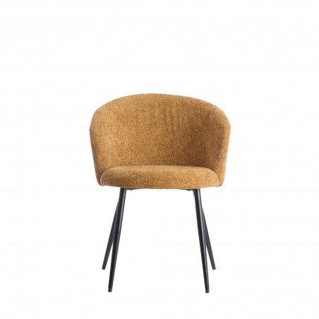 CHAISE DE SALLE A MANGER RADAJA JAUNE - 58x58x78 CM