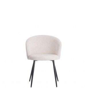 CHAISE DE SALLE A MANGER RADAJA CREME  - 58x58x78 CM