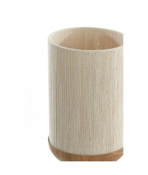 LAMPE DE TABLE DANIA - CREME/NATUREL - Ø22.5x50 CM