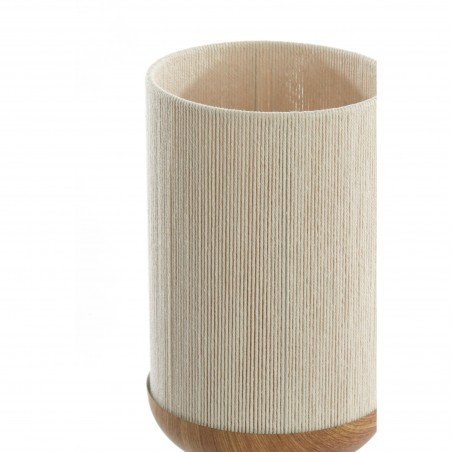 LAMPE DE TABLE DANIA - CREME/NATUREL - Ø22.5x50 CM