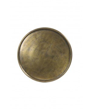 Table d'appoint Kach - Bronze antique - Ø36x47 cm
