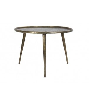 Table d'appoint Kach - Bronze antique - Ø59x41 cm