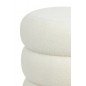 Pouf Kimi - Blanc/Or - Ø40cm Pouf Kimi - Blanc/Or - Ø40cm