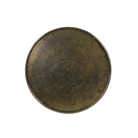 Table d'appoint Kach - Bronze antique - Ø59x41 cm